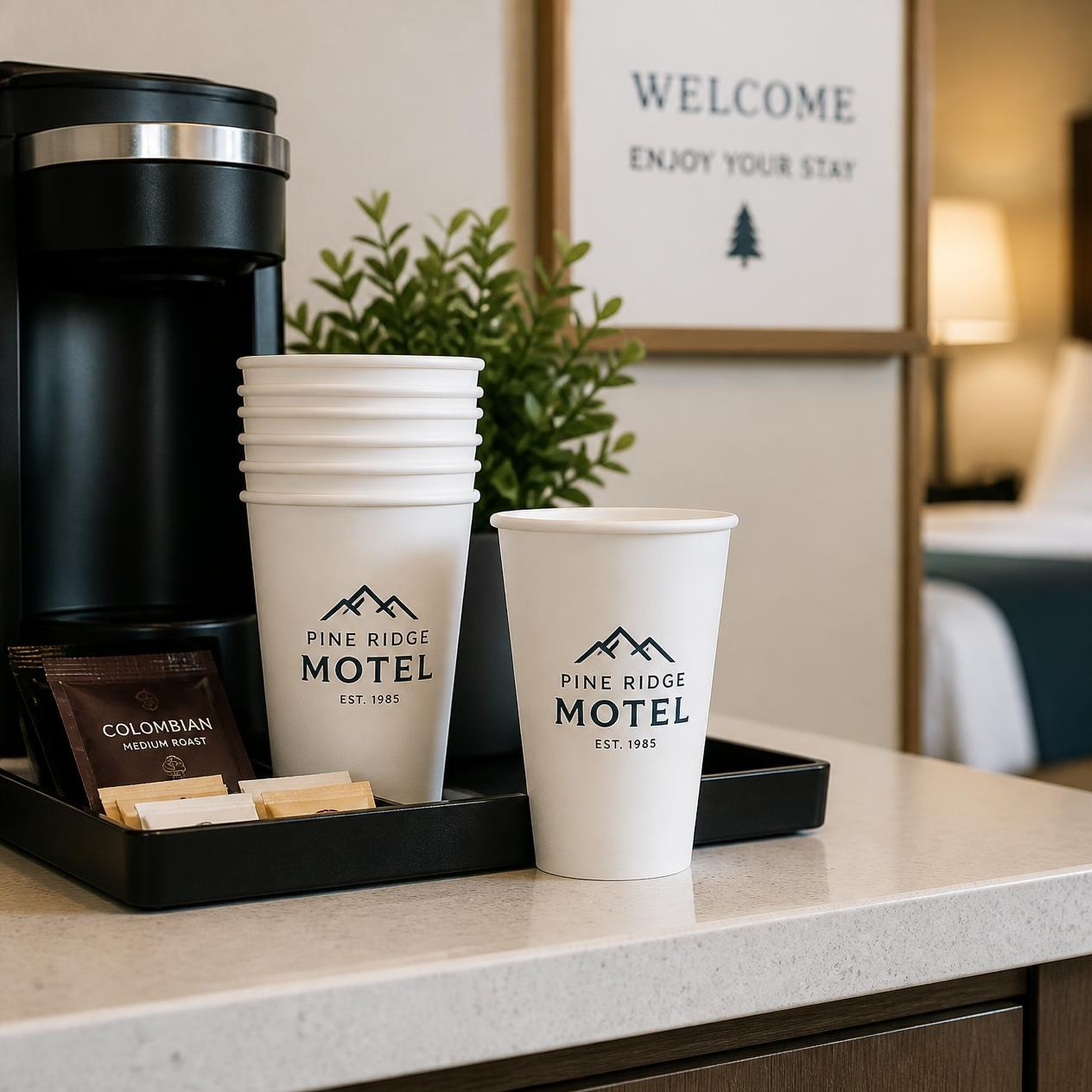 Custom Motel Paper Cups Custom Motel Paper Cups | Light Printing House