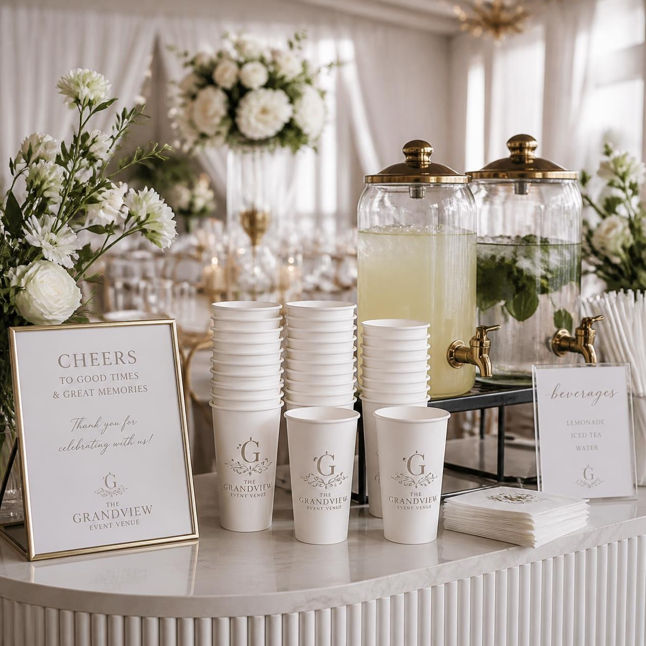 Custom Event Venue Paper Cups | Light Printing House
