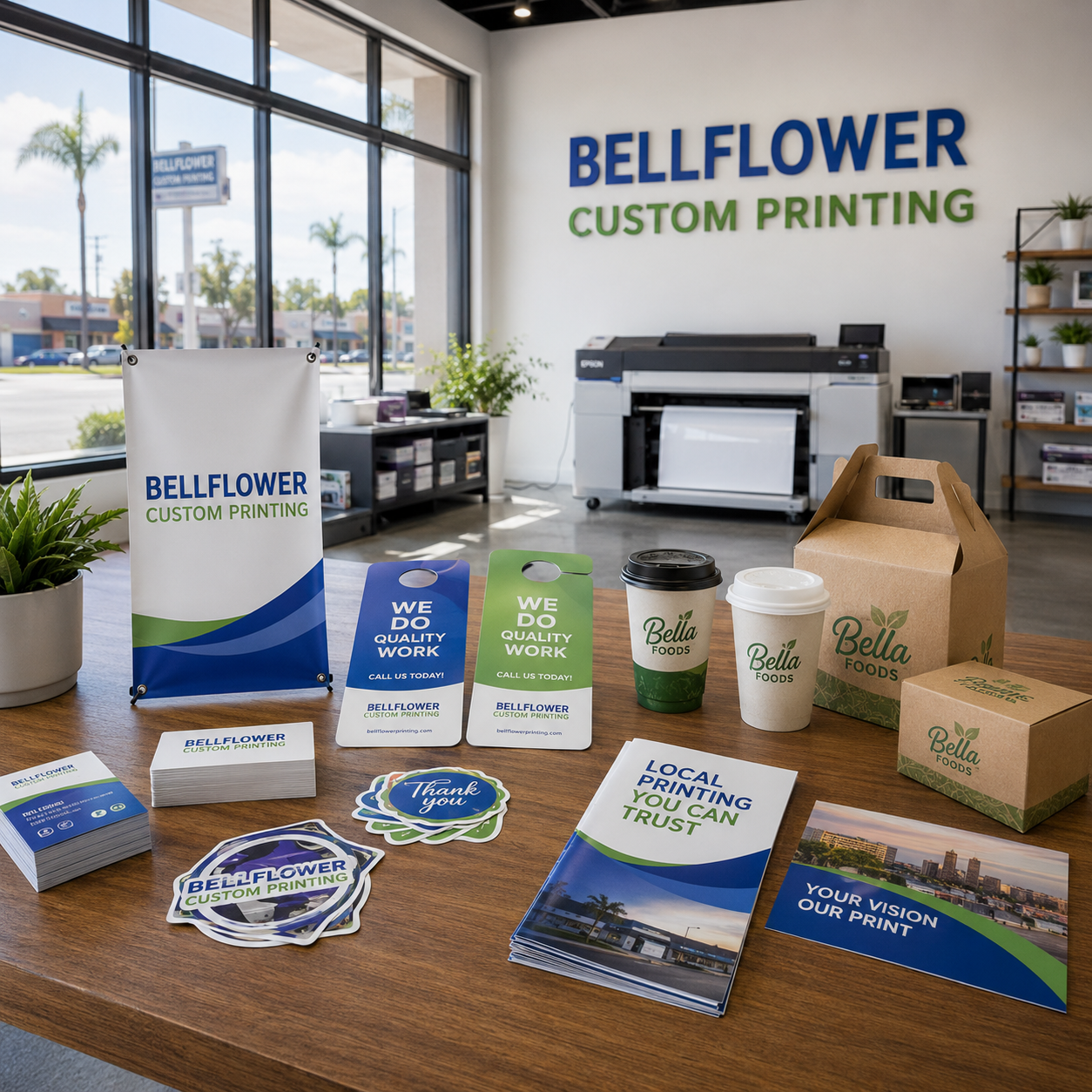 Custom Printing Bellflower Custom Business, Restaurant, Packaging and Event Printing in Bellflower California