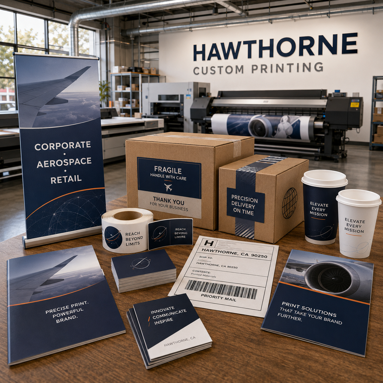 Corporate Aerospace Retail and Custom Printing Services in Hawthorne CA