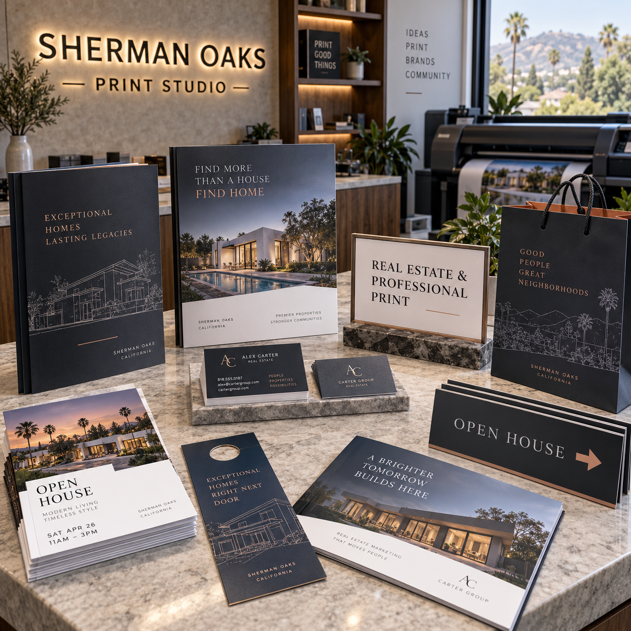 Professional Real Estate Wellness Retail and Custom Printing in Sherman Oaks CA