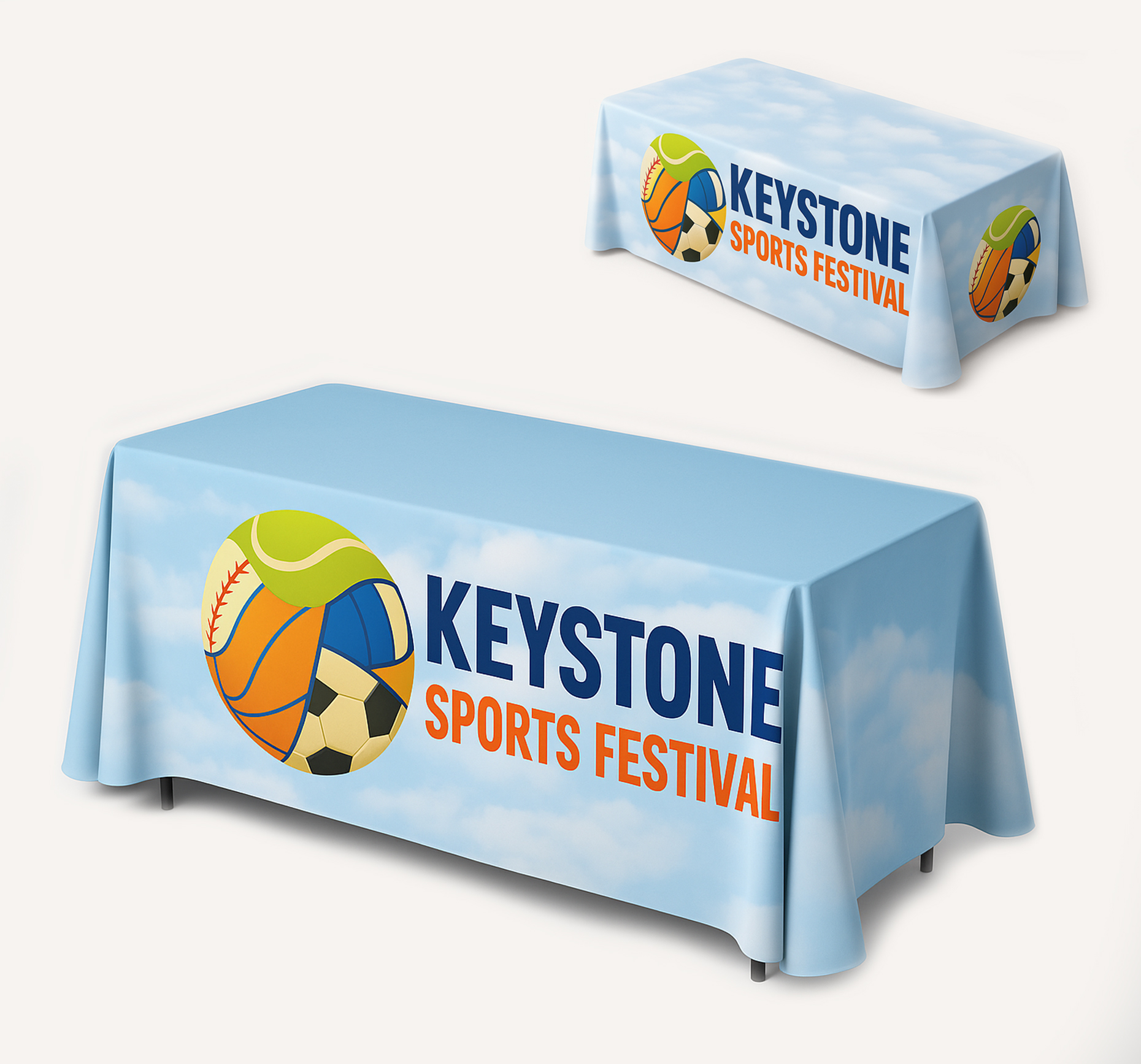 Custom 6ft Table Cover Printing | Light Printing House
