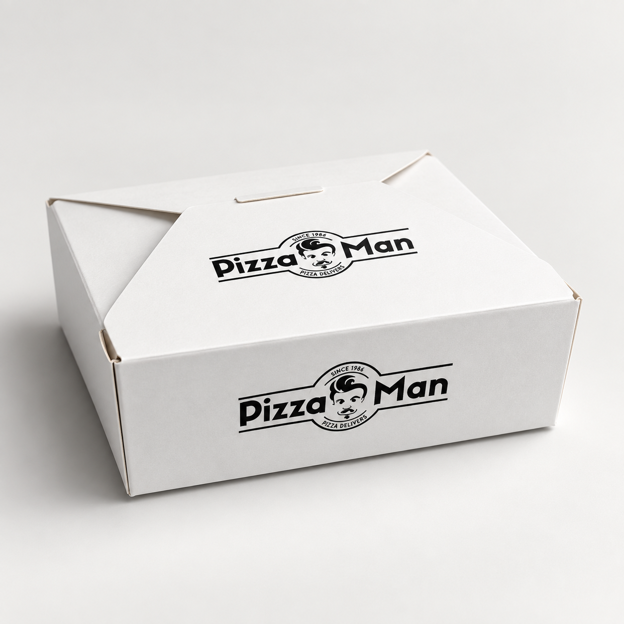 Pizza Man Custom Printed Food Box