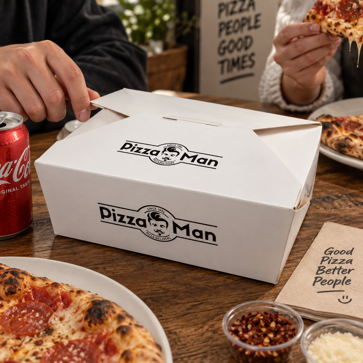 Pizza Man Custom Takeout Boxes