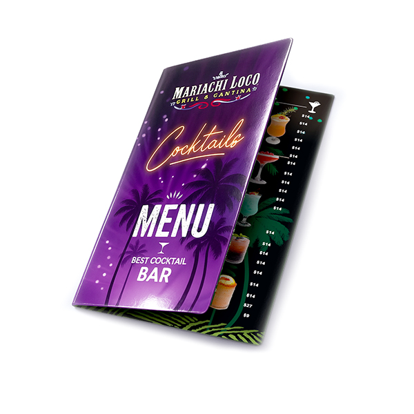 Laminated Menus Printing | Light Printing House