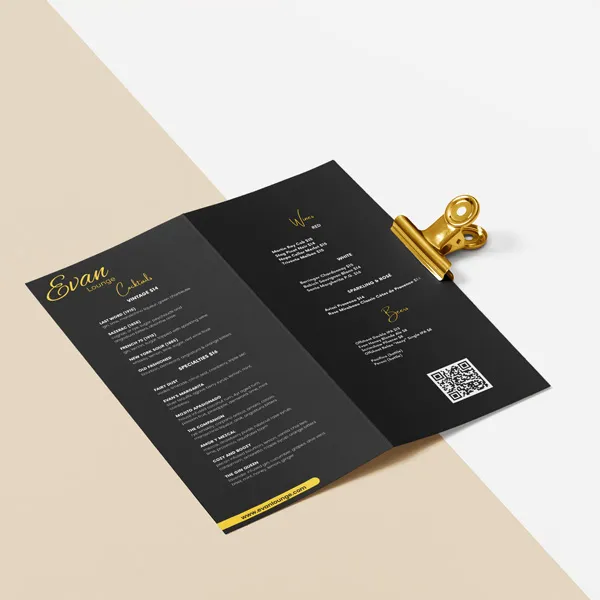 Fast Production Bifold Menus