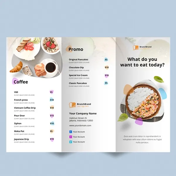 Take-Out Menu Printing | Light Printing House