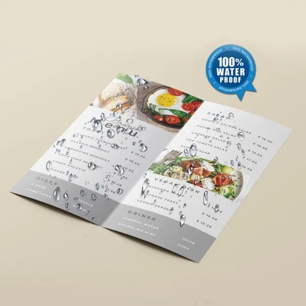 Waterproof Menu Materials