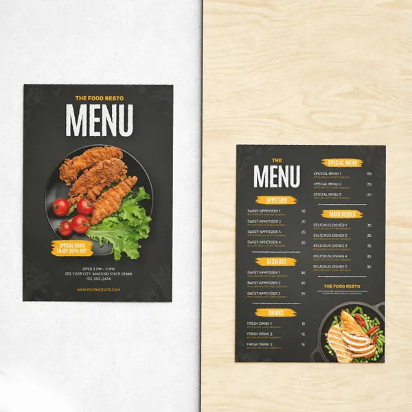Flat Table Menu Printing | Light Printing House