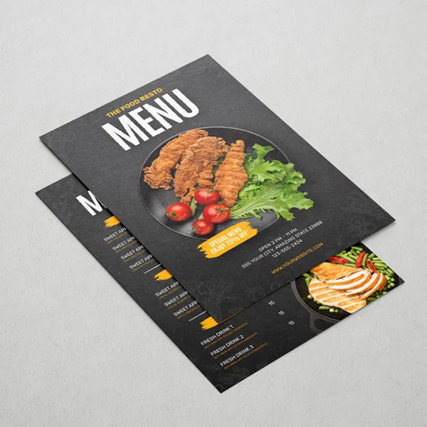 Flat Table Menu Printing | Light Printing House