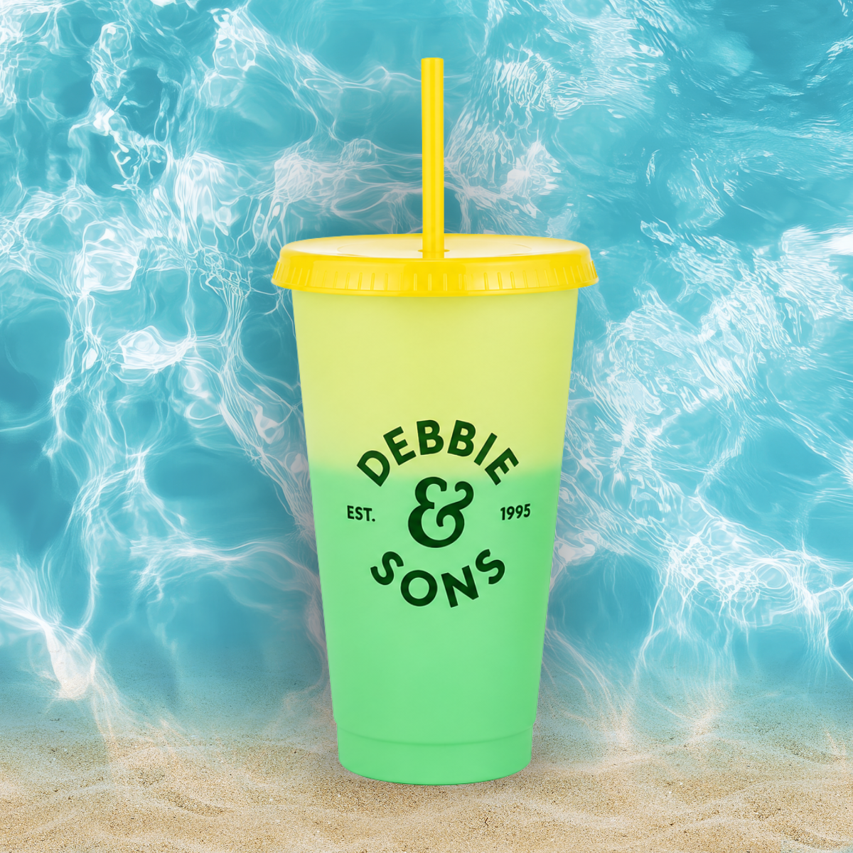 Chameleon Color Change Tumbler with Straw