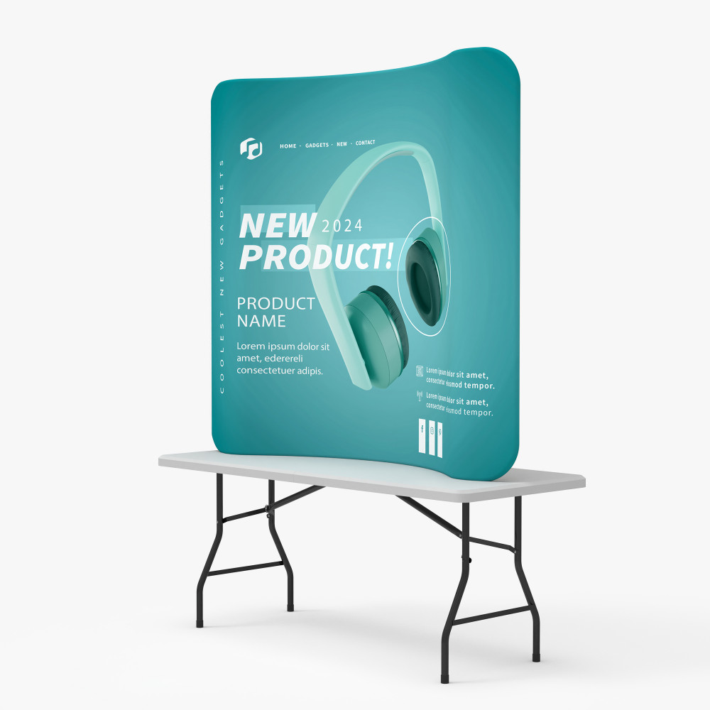 10 ft Curved Tension Fabric Display