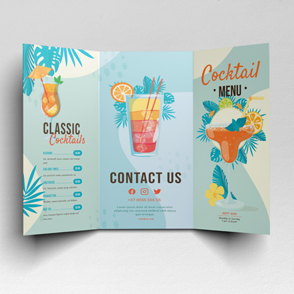 Trifold Menus | Light Printing House