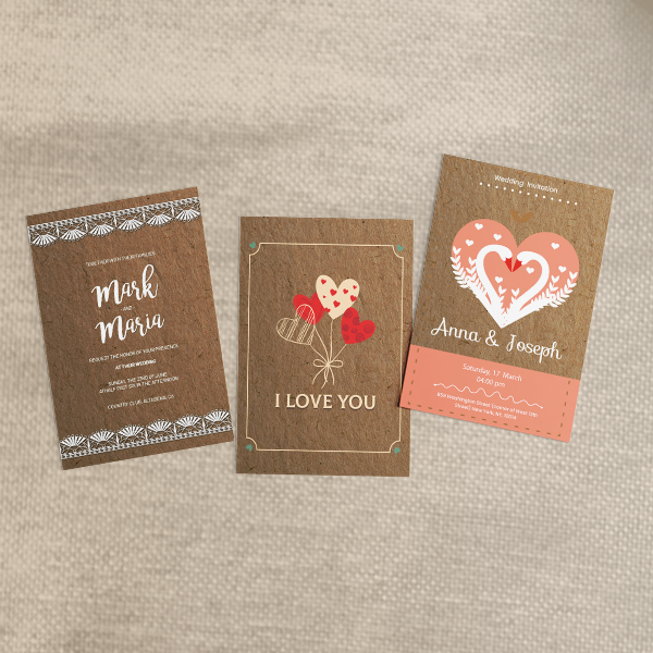 Brown Kraft Postcards Brown Kraft Postcards | Light Printing House