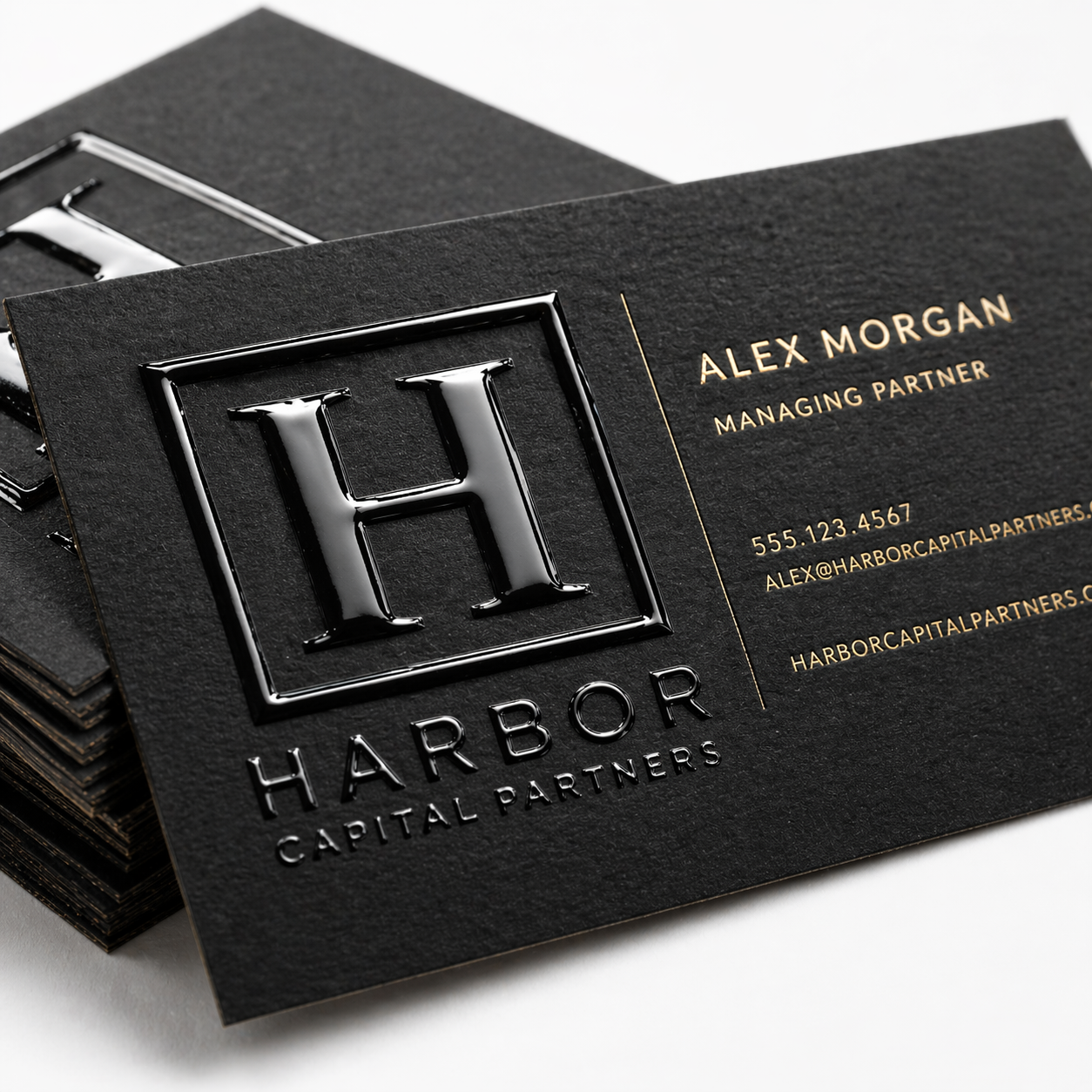 Raised UV Business cards