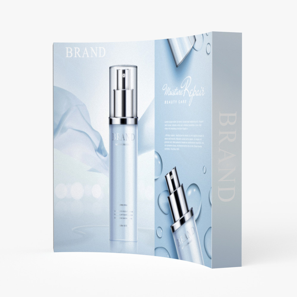 Curved Velcro Fabric Pop Up Display | Light Printing House