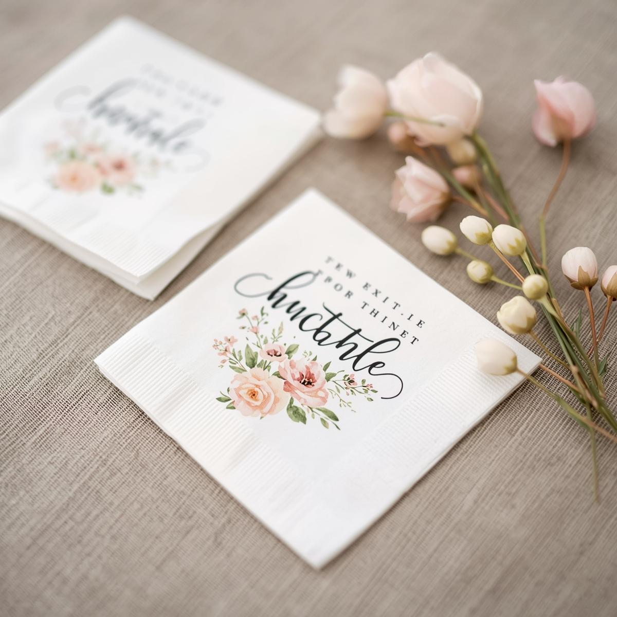 Custom Wedding Napkins