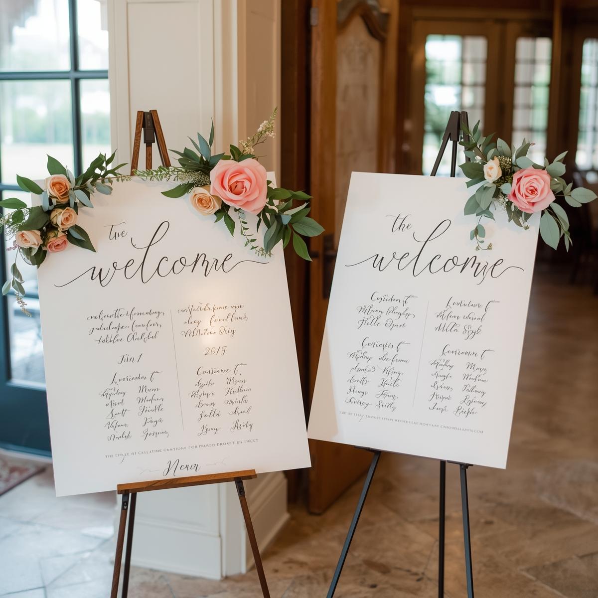 Custom Wedding Welcome Signs