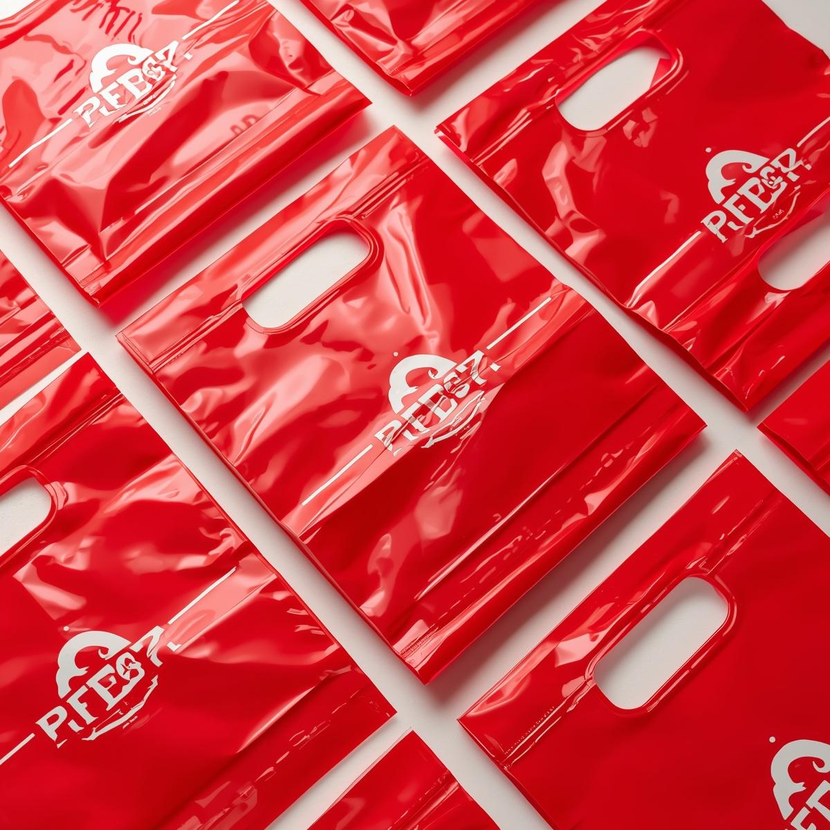 Die Cut Handle Plastic Bags