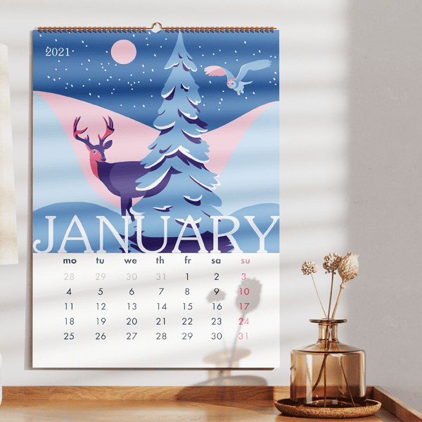 Monthly Wall Calendar | Light Printing House