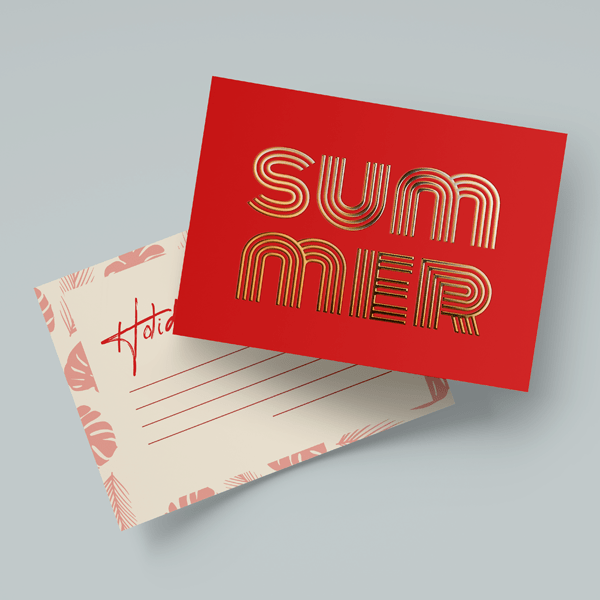 Raised Foil Postcards | Light Printing House