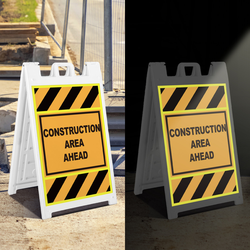 Reflective Signicade A-Frame