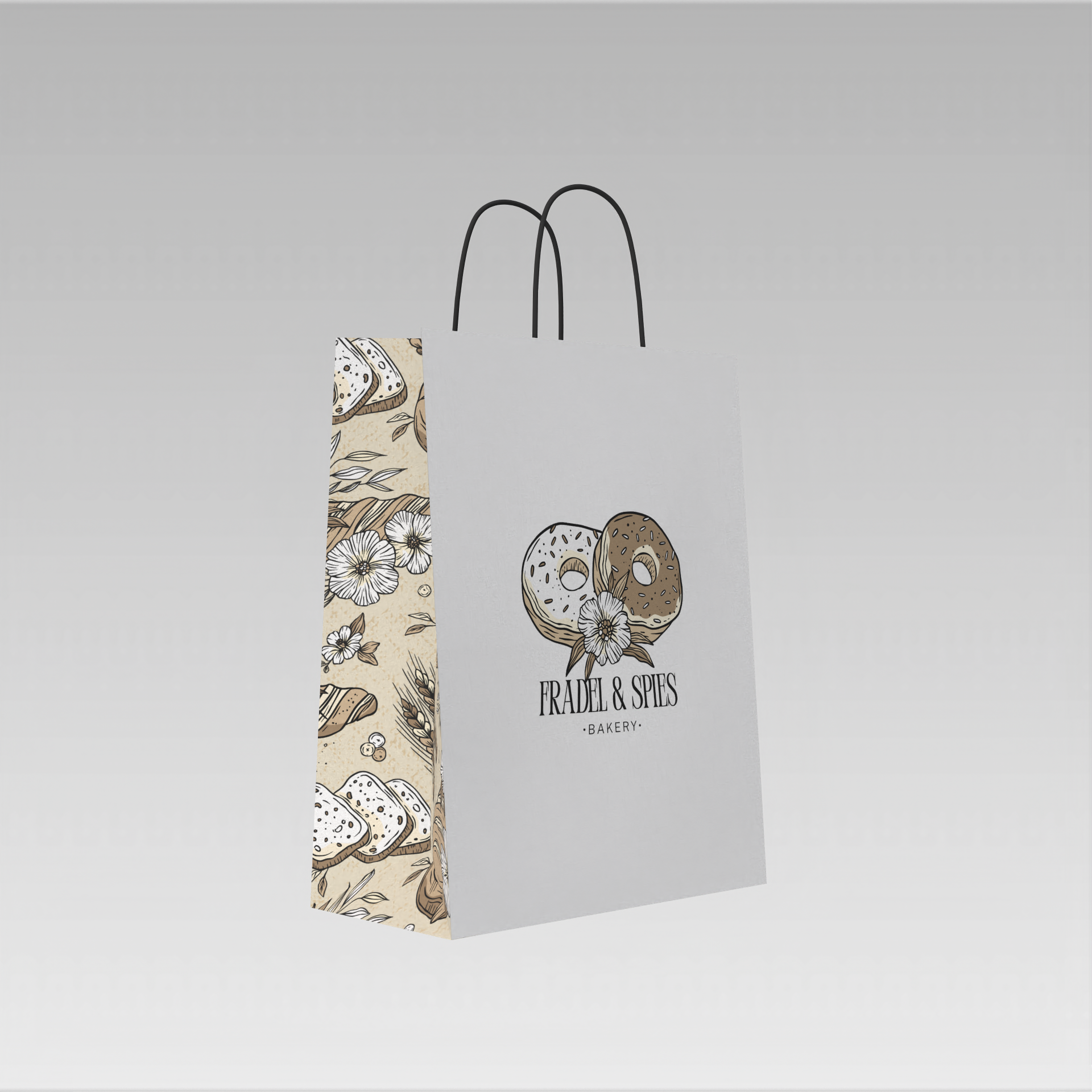 Custom 4-Side Printing Shopping Bags