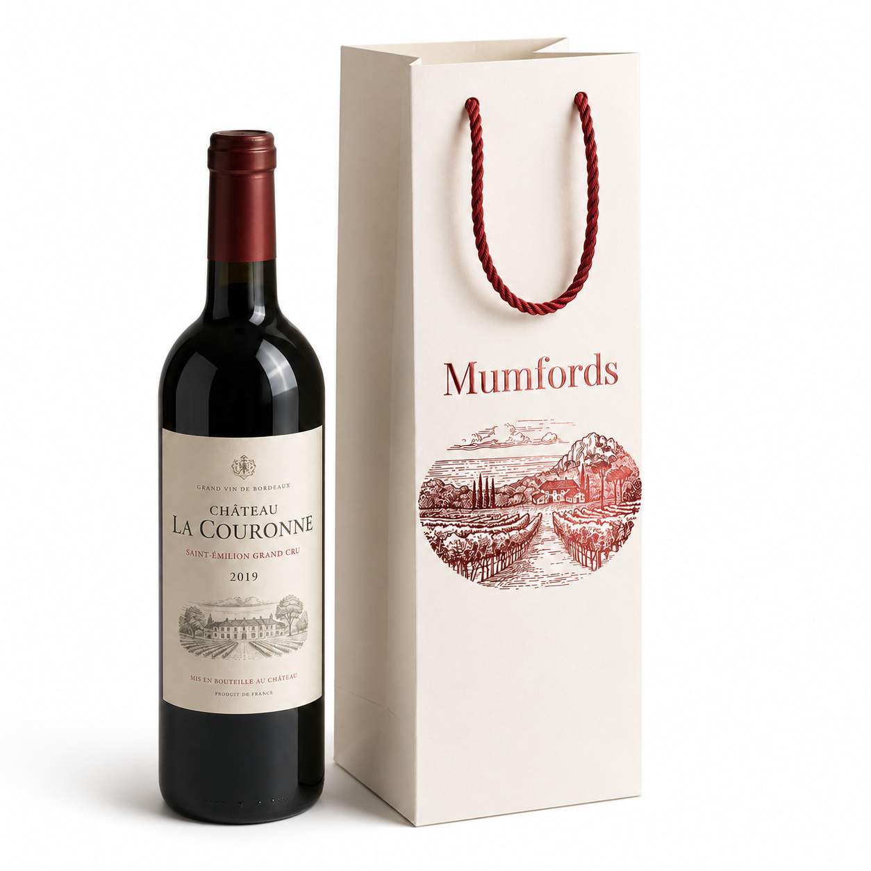 Custom Premium Wine Bottle Gift Bags