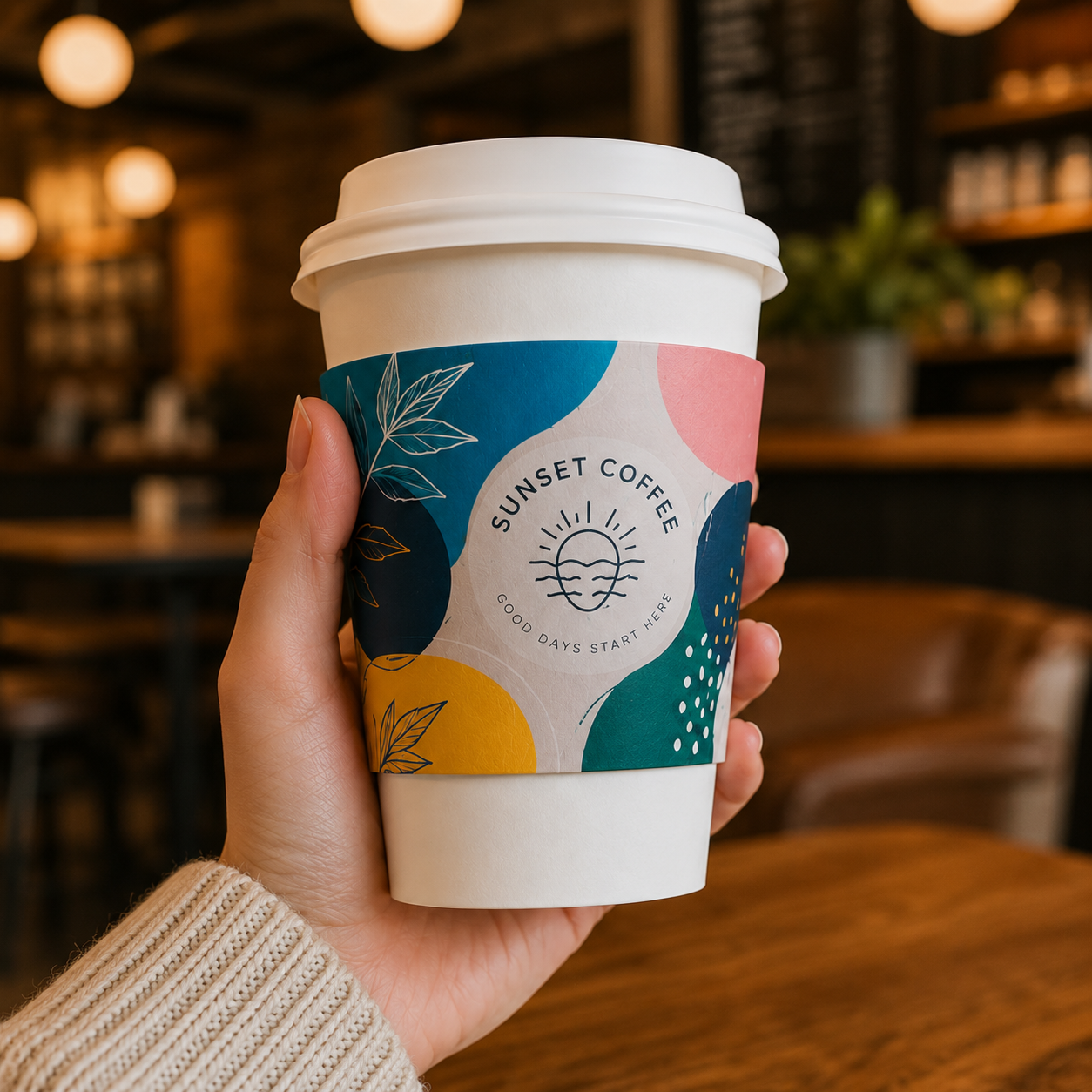 Full Color Coffee Sleeves