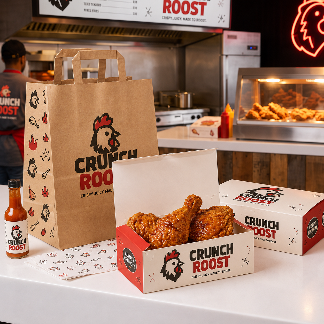 Custom Fried Chicken Boxes