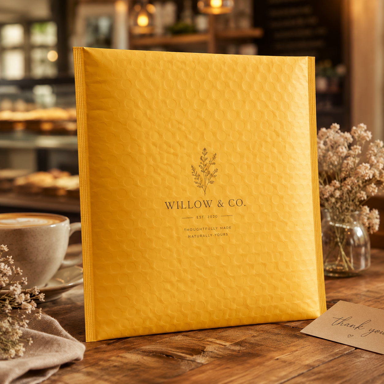 Yellow Paper Bubble Mailers