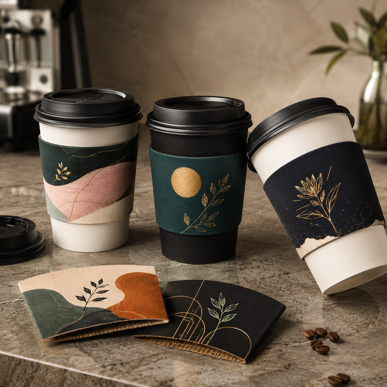 Soft Touch Coffee Sleeves