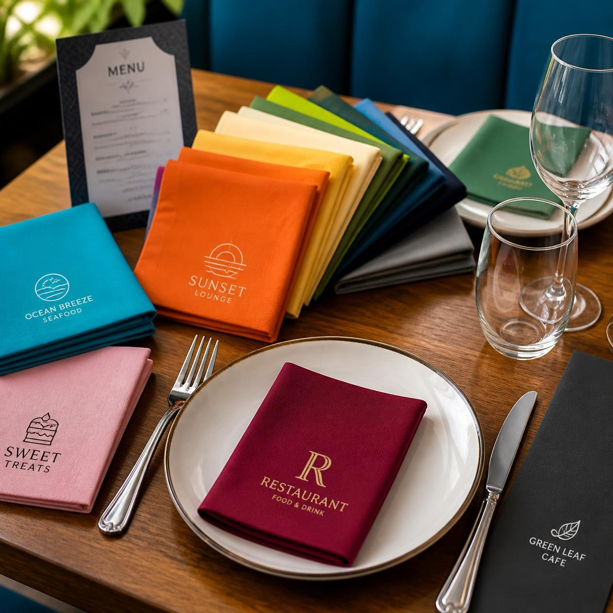 Colored Paper Napkins