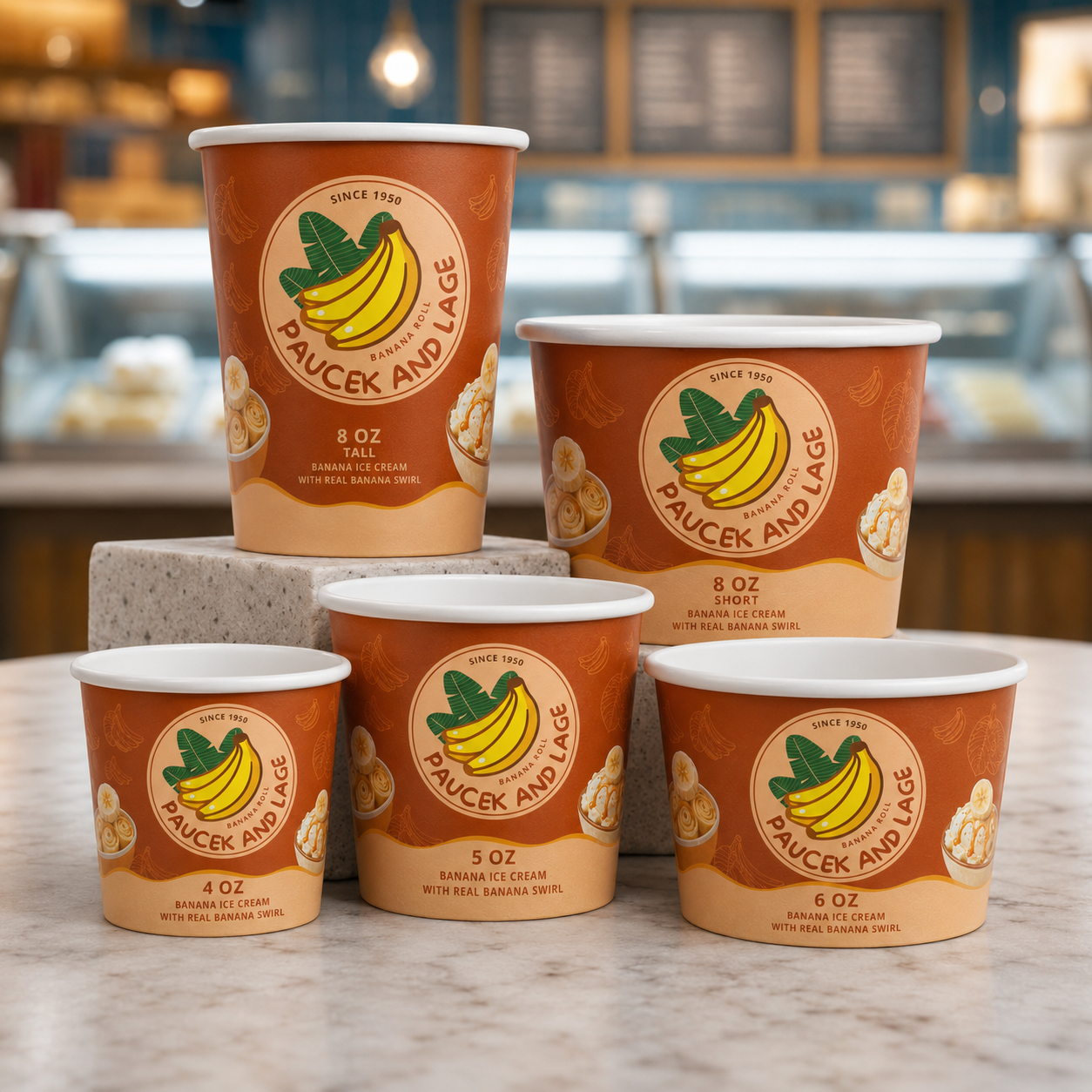 Small Custom Ice Cream Cups