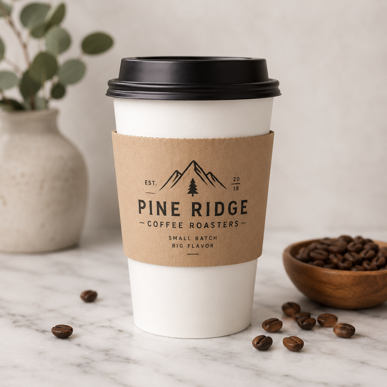 Custom Corrugated Coffee Cup Sleeves