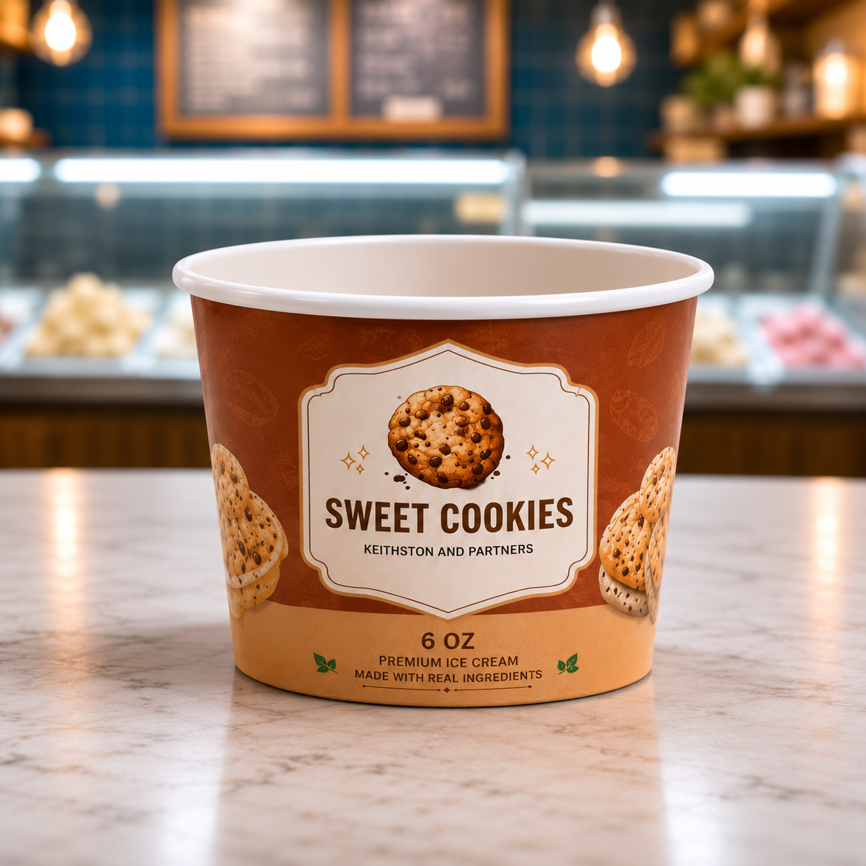 Medium Custom Ice Cream Cups