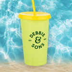 Chameleon Color Change Tumbler with Straw