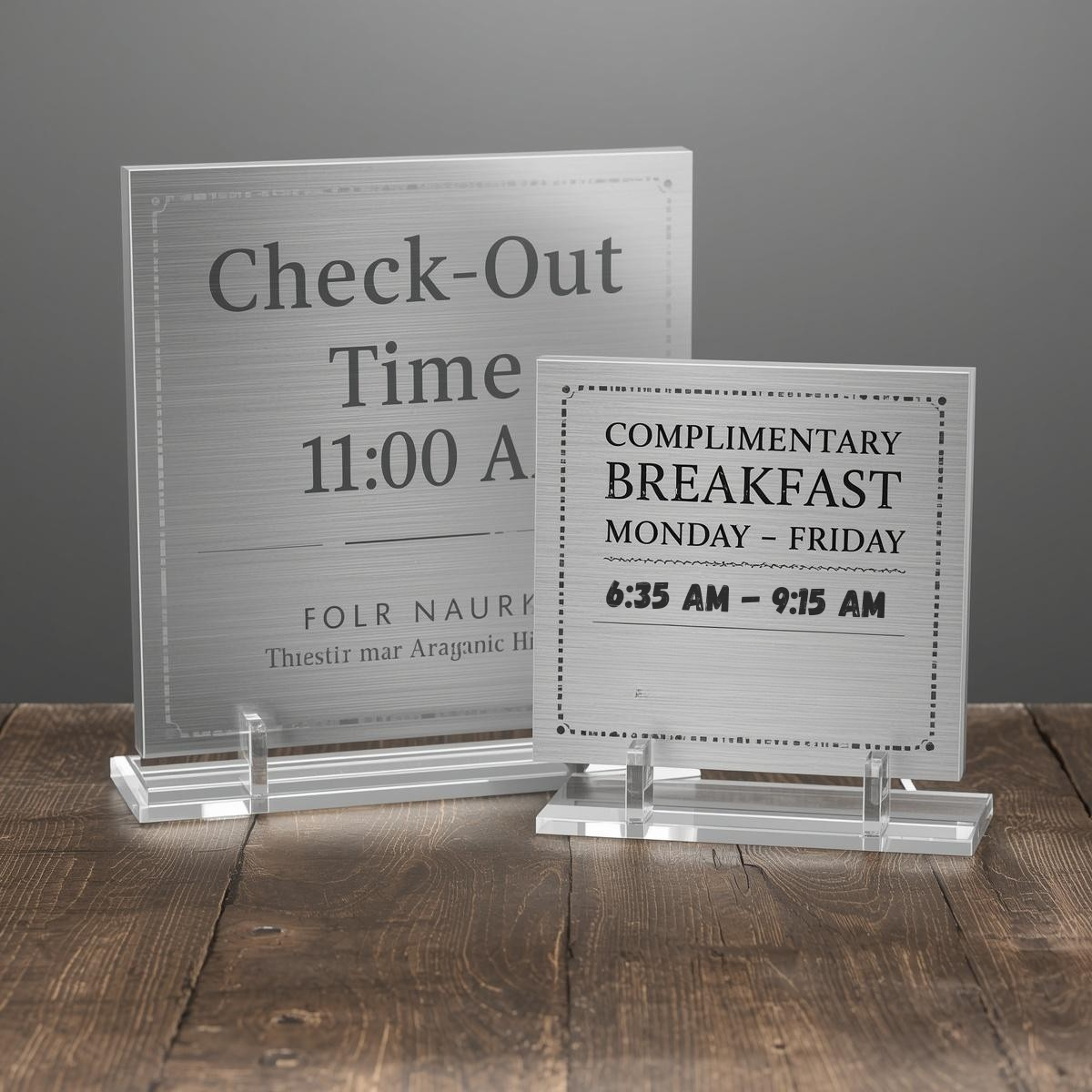 Metal Table Signs Printing | Light Printing House