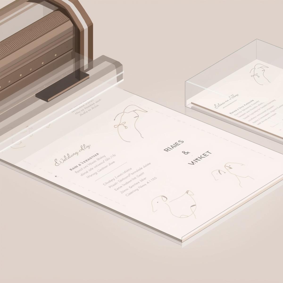 Acrylic Wedding Invitations Printing | Light Printing House