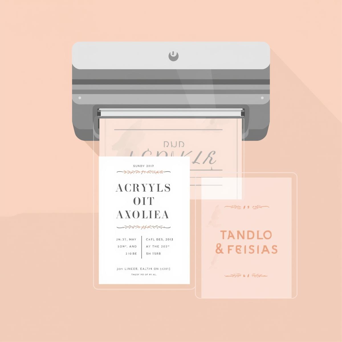 Acrylic Wedding Invitations Printing | Light Printing House