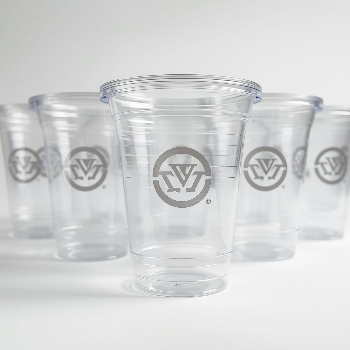 Custom Clear Plastic Cups Printing  Light Printing House