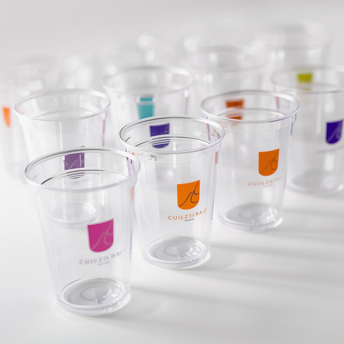 Custom Clear Plastic Cups Printing  Light Printing House