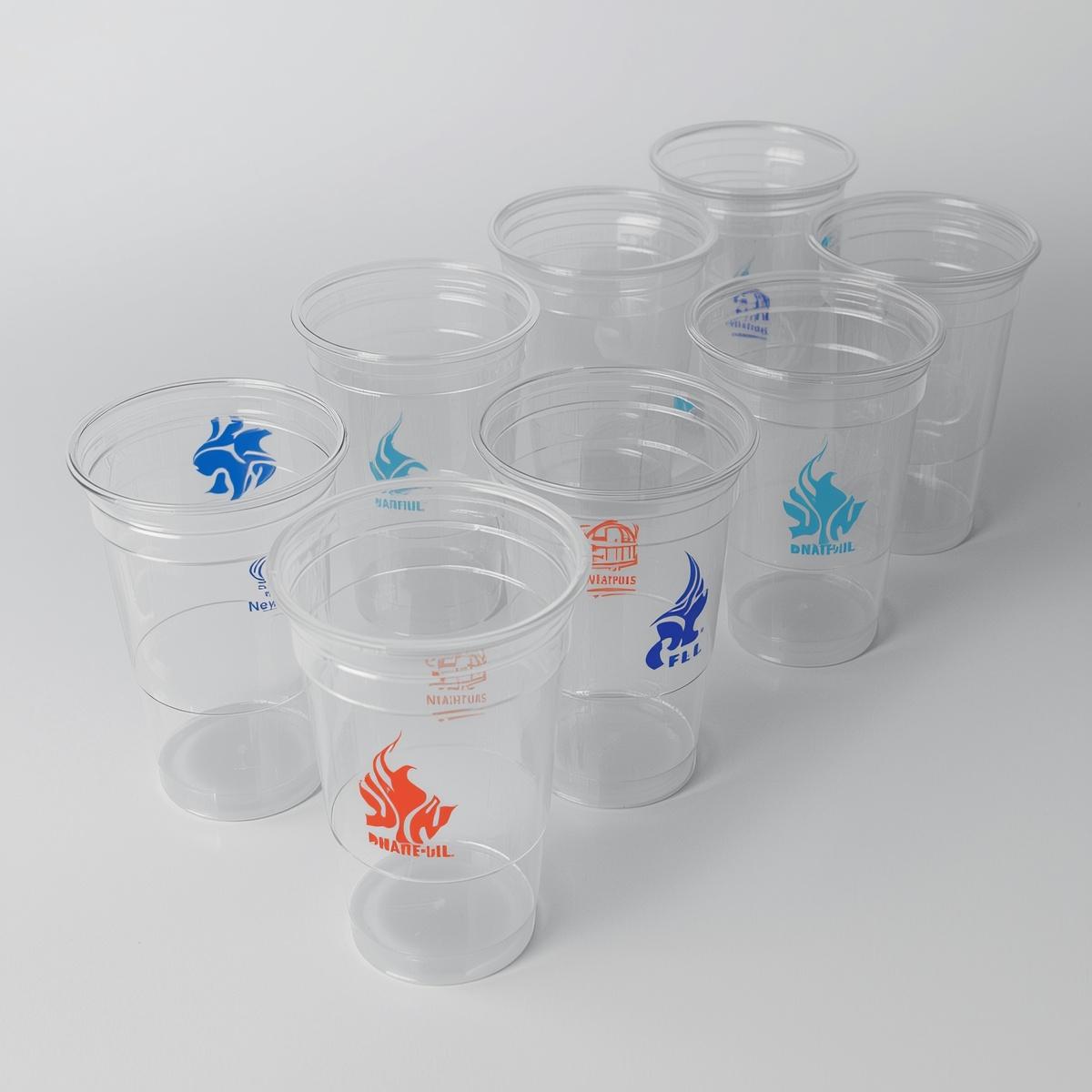 Custom Clear Plastic Cups Printing  Light Printing House