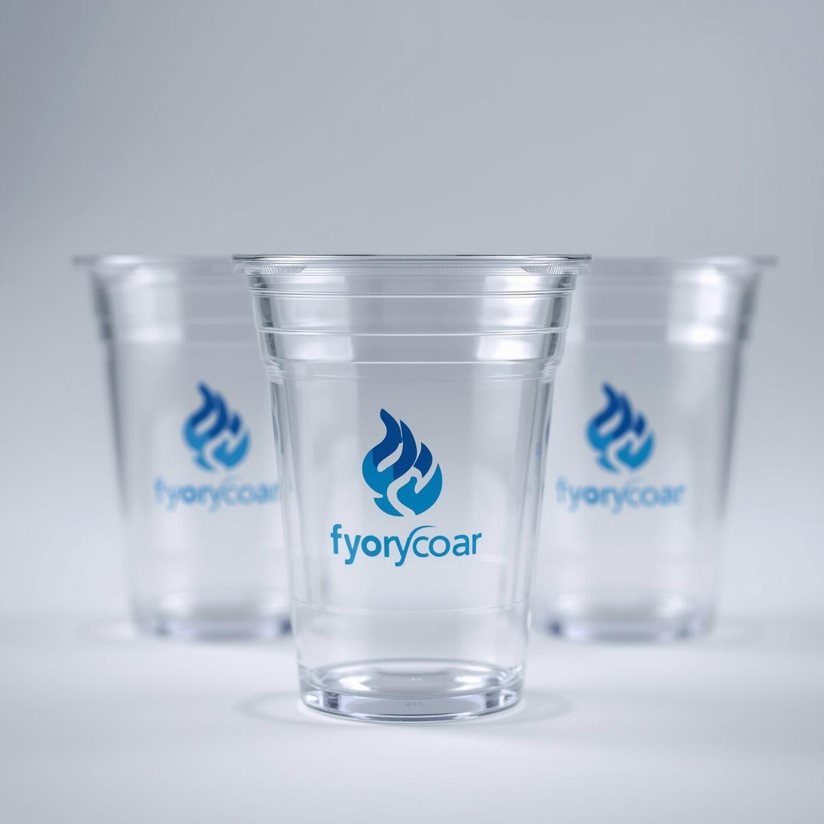 Custom Clear Plastic Cups Printing  Light Printing House