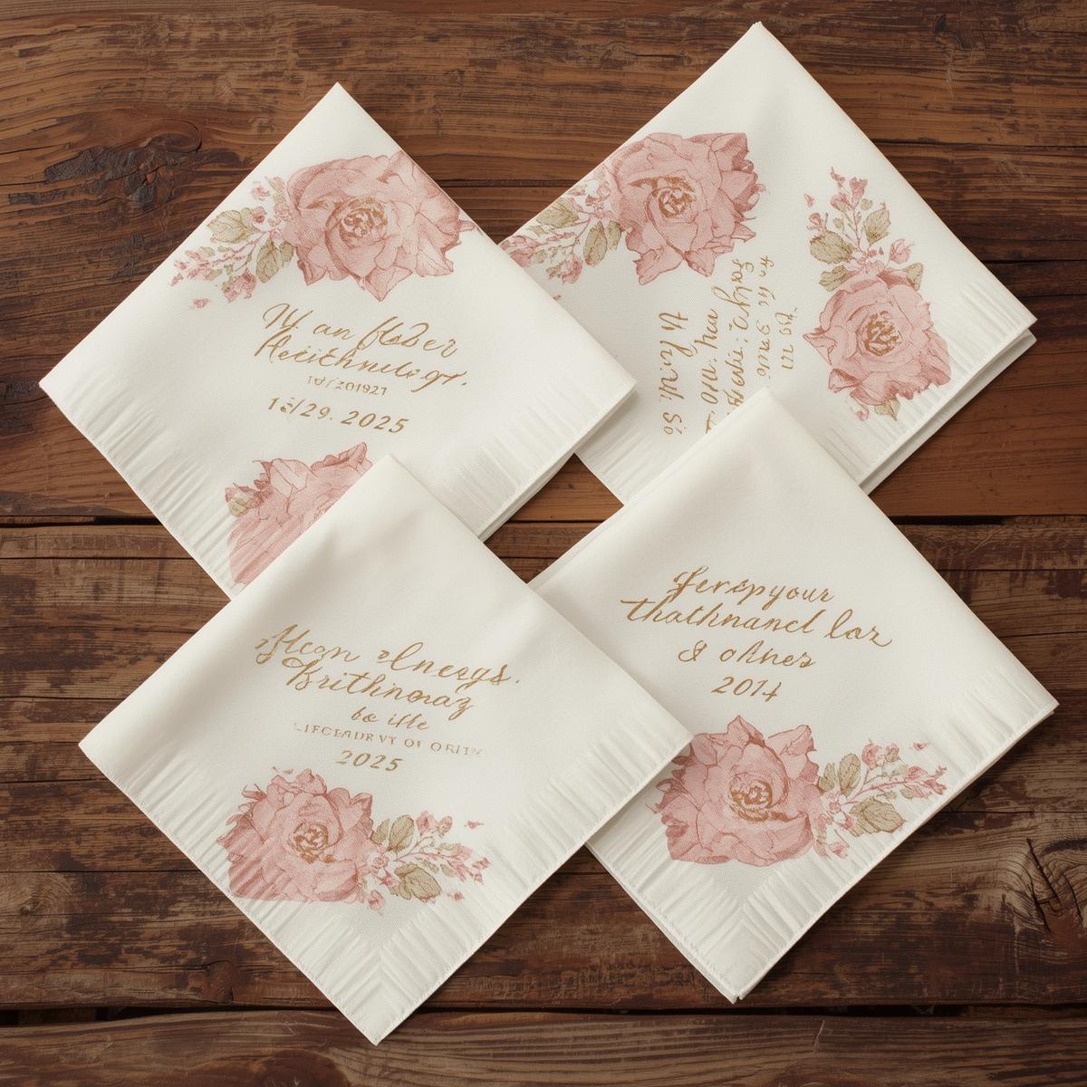Custom Wedding Napkins | Light Printing House