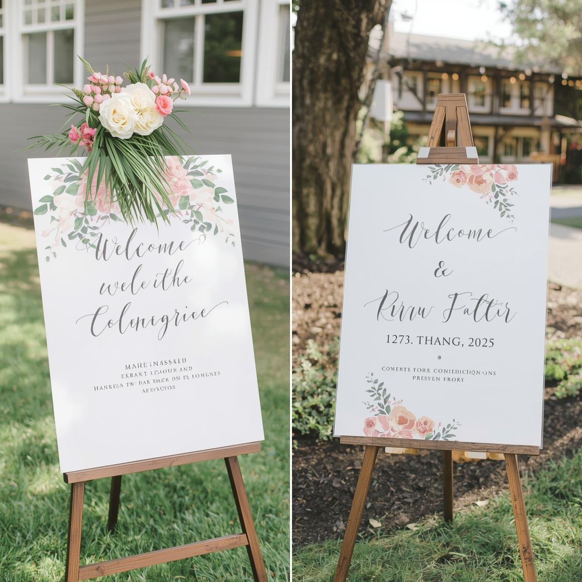 Custom Wedding Welcome Signs | Light Printing House