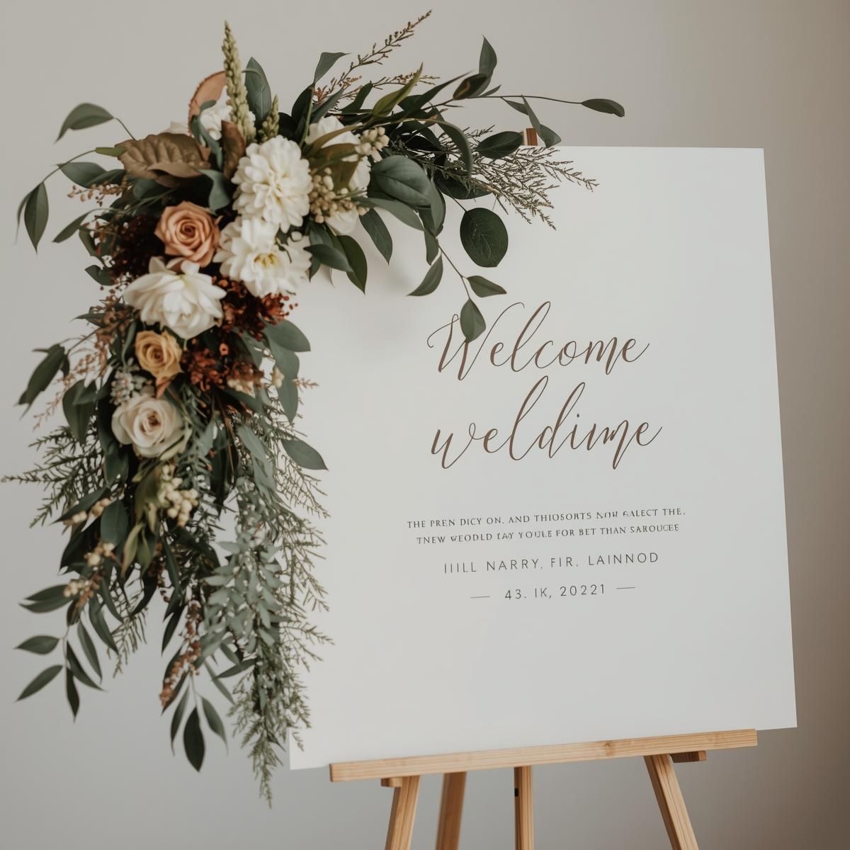 Personalized Wedding Welcome Signs | Light Printing House