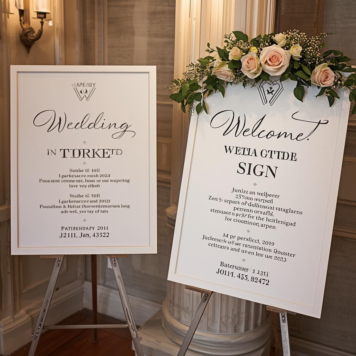 Custom Wedding Welcome Signs | Light Printing House