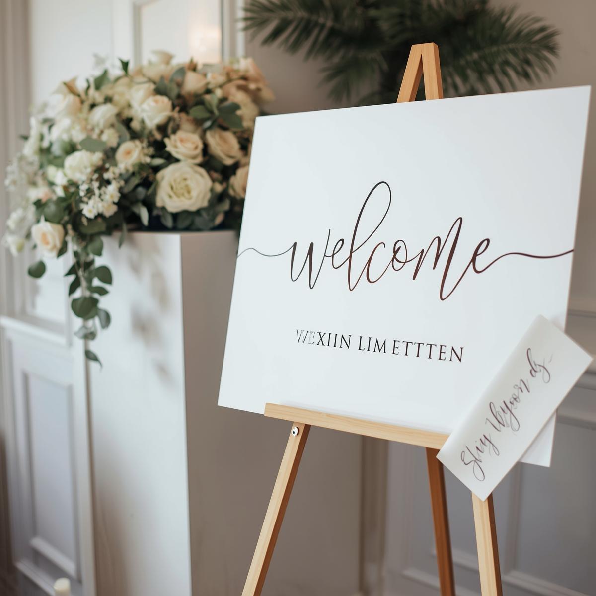 Custom Wedding Welcome Signs | Light Printing House
