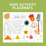Kid’s Activity Restaurant Placemats | Light Printing House